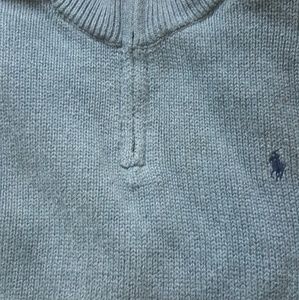 polo 3/4 zip sweater
